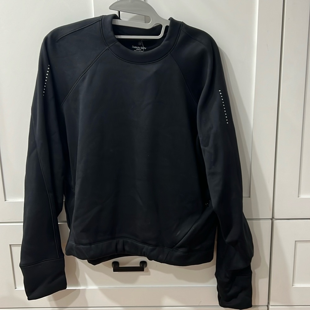 Sweaty Betty Black Long Sleeve Crewneck